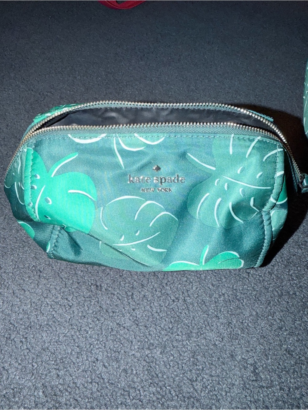 kate spade Teal & Dark Green Botanical Travel Bag Set - Picture 2 of 4